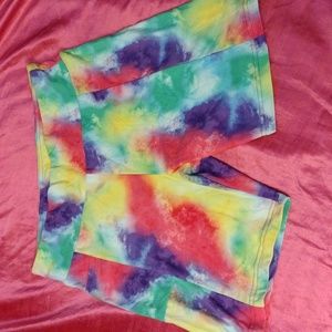 Women's Tie Dye bike shorts
